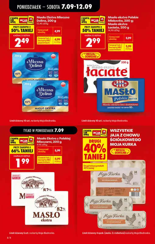 Biedronka - gazetka promocyjna Od poniedziałku od poniedziałku 07.09 do soboty 12.09 - strona 2