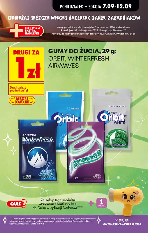 Biedronka - gazetka promocyjna Od poniedziałku od poniedziałku 07.09 do soboty 12.09 - strona 63