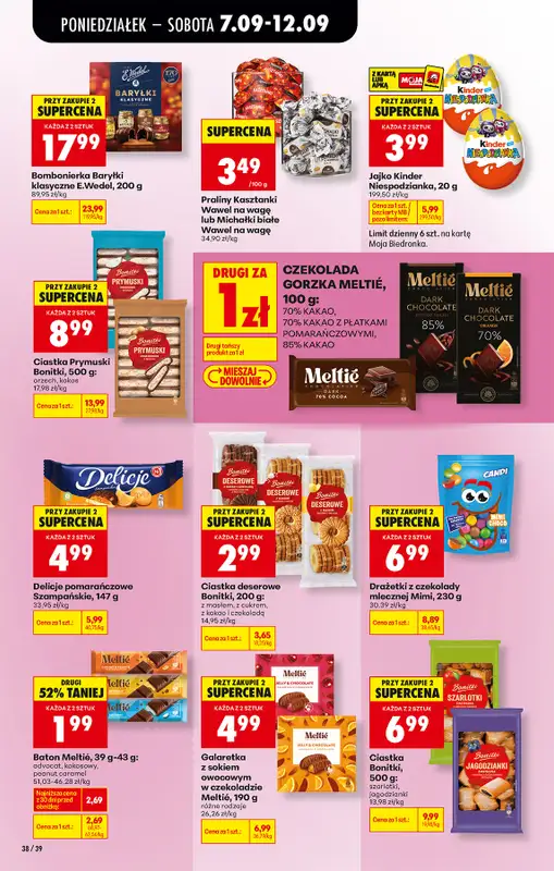 Biedronka - gazetka promocyjna Od poniedziałku od poniedziałku 07.09 do soboty 12.09 - strona 44