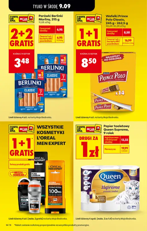 Biedronka - gazetka promocyjna Od poniedziałku od poniedziałku 07.09 do soboty 12.09 - strona 14