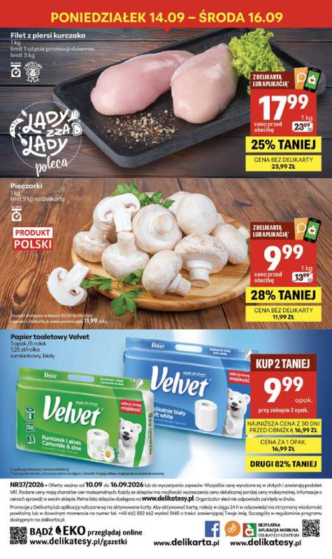 Delikatesy Centrum - gazetka promocyjna Gazetka  do środy 16.09 - strona 40