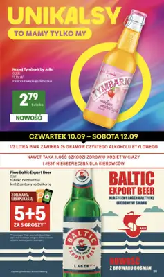 Delikatesy Centrum - gazetka promocyjna Gazetka  do środy 16.09 - strona 33