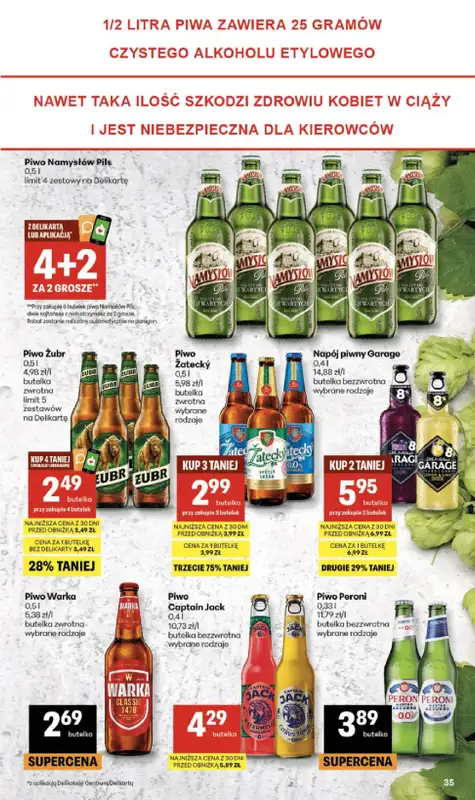Delikatesy Centrum - gazetka promocyjna Gazetka  do środy 16.09 - strona 35