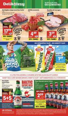 Delikatesy Centrum - gazetka promocyjna Gazetka  do środy 16.09