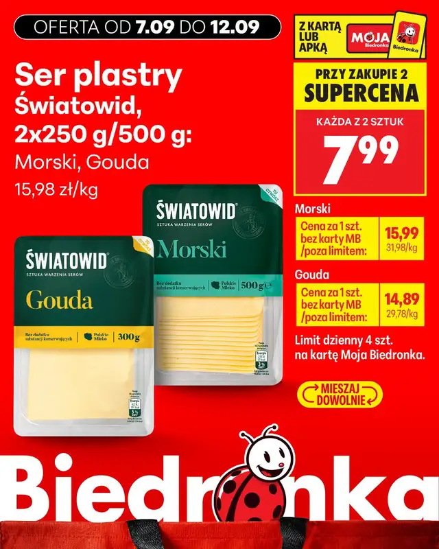 Biedronka - gazetka promocyjna Biedronkowe oszczędności od poniedziałku 07.09 do środy 09.09 - strona 5