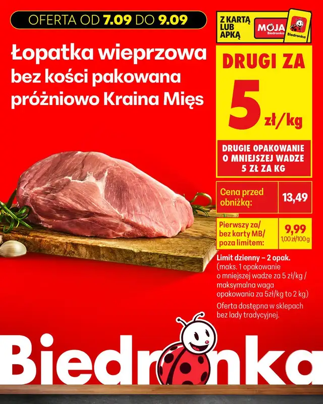 Biedronka - gazetka promocyjna Biedronkowe oszczędności od poniedziałku 07.09 do środy 09.09 - strona 9