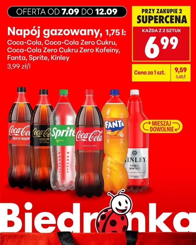 Biedronka - gazetka promocyjna Biedronkowe oszczędności od poniedziałku 07.09 do środy 09.09 - strona 13