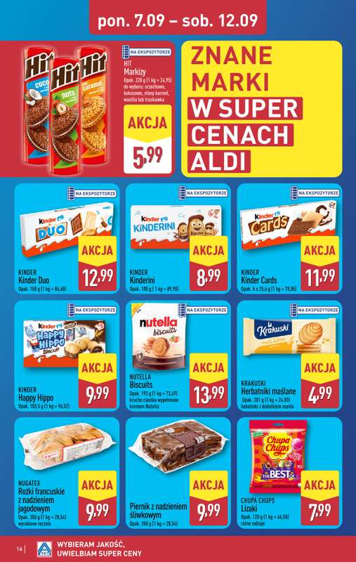 Aldi - gazetka promocyjna Pełny katalog! od poniedziałku 07.09 do soboty 12.09 - strona 16