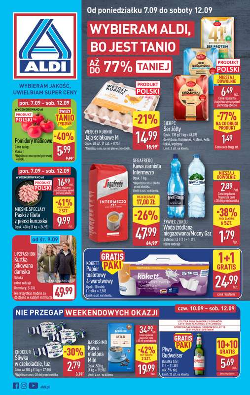 Aldi - gazetka promocyjna Pełny katalog! od poniedziałku 07.09 do soboty 12.09