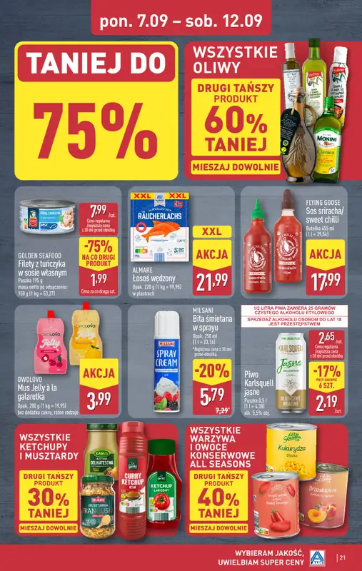 Aldi - gazetka promocyjna Pełny katalog! od poniedziałku 07.09 do soboty 12.09 - strona 21