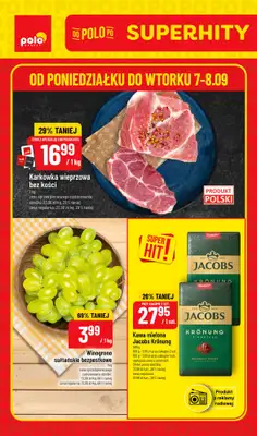 POLOmarket - gazetka promocyjna Super hity od poniedziałku 07.09 do wtorku 08.09