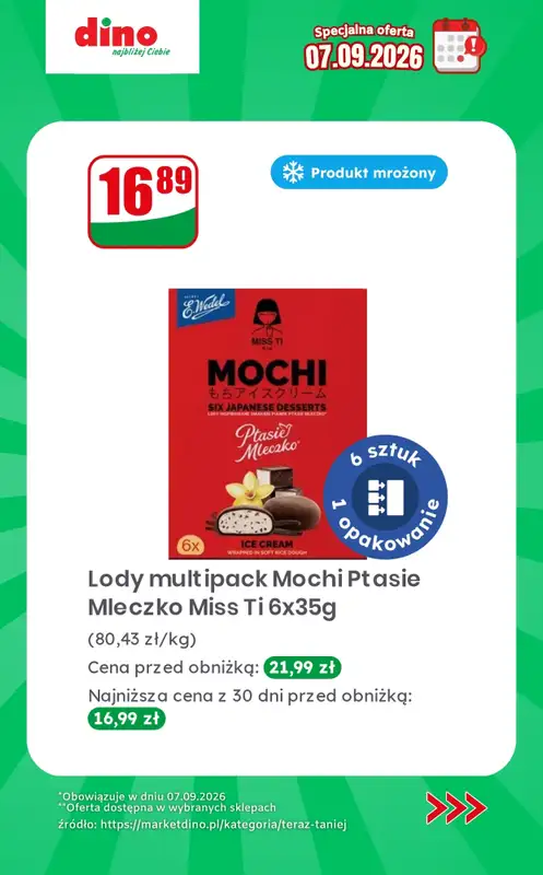 Dino - gazetka promocyjna Specjalna oferta na 07.09.2026 - promocje spoza gazetki od poniedziałku 07.09 do poniedziałku 07.09 - strona 7