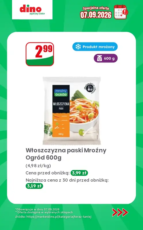 Dino - gazetka promocyjna Specjalna oferta na 07.09.2026 - promocje spoza gazetki od poniedziałku 07.09 do poniedziałku 07.09 - strona 6