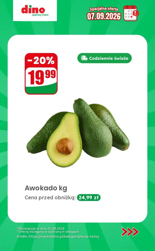 Dino - gazetka promocyjna Specjalna oferta na 07.09.2026 - promocje spoza gazetki od poniedziałku 07.09 do poniedziałku 07.09 - strona 2