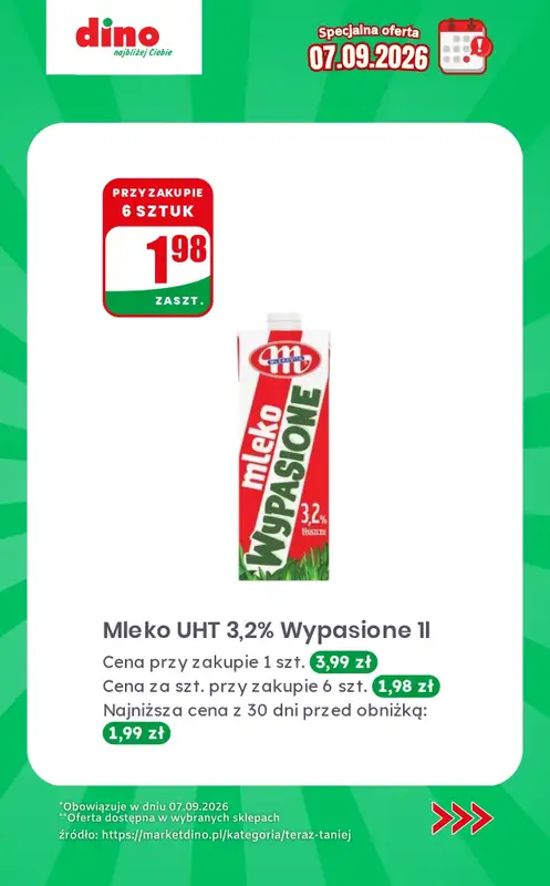 Dino - gazetka promocyjna Specjalna oferta na 07.09.2026 - promocje spoza gazetki od poniedziałku 07.09 do poniedziałku 07.09 - strona 3