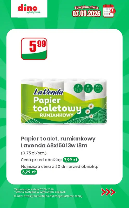 Dino - gazetka promocyjna Specjalna oferta na 07.09.2026 - promocje spoza gazetki od poniedziałku 07.09 do poniedziałku 07.09 - strona 10