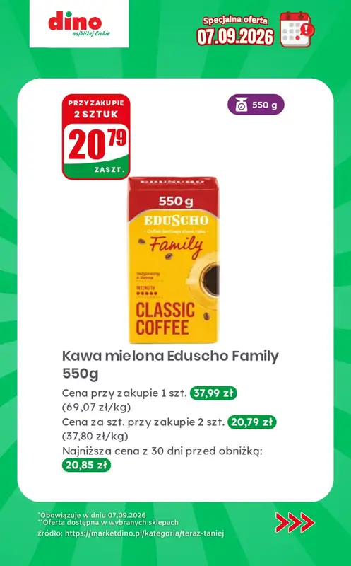 Dino - gazetka promocyjna Specjalna oferta na 07.09.2026 - promocje spoza gazetki od poniedziałku 07.09 do poniedziałku 07.09 - strona 5