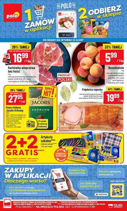 POLOmarket - gazetka promocyjna Gazetka od środy 02.09 do wtorku 08.09