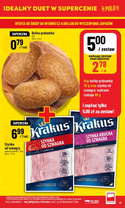 POLOmarket - gazetka promocyjna Gazetka od środy 02.09 do wtorku 08.09 - strona 45