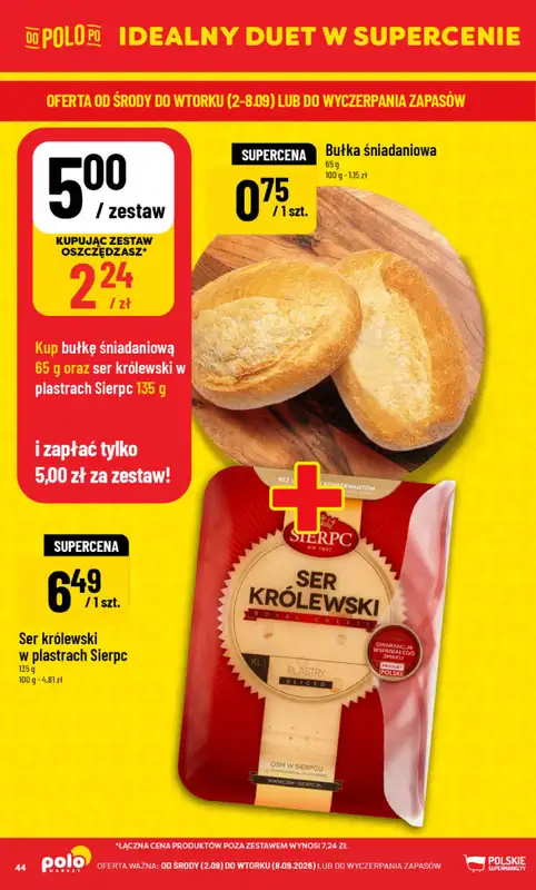 POLOmarket - gazetka promocyjna Gazetka od środy 02.09 do wtorku 08.09 - strona 44