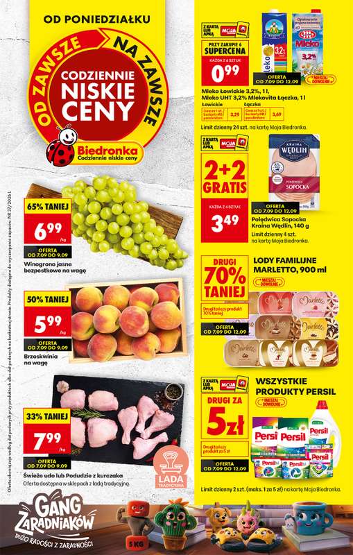 Biedronka - gazetka promocyjna Od poniedziałku, Z ladą tradycyjną od poniedziałku 07.09 do soboty 12.09