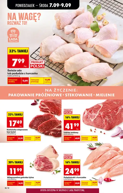 Biedronka - gazetka promocyjna Od poniedziałku, Z ladą tradycyjną od poniedziałku 07.09 do soboty 12.09 - strona 38