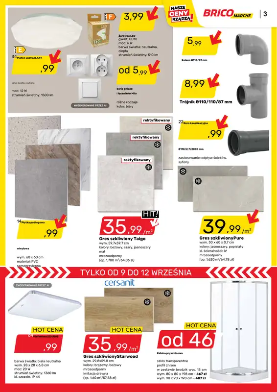 Bricomarche - gazetka promocyjna Gazetka od środy 09.09 do soboty 19.09 - strona 3