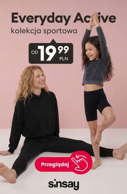 Sinsay - gazetka promocyjna Kolekcja sportowa EVERYDAY ACTIVE od poniedziałku 07.09 do niedzieli 13.09