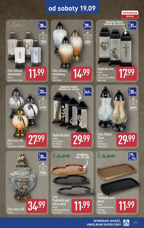 Aldi - gazetka promocyjna Aldi ma to coś! od środy 16.09 do soboty 19.09 - strona 11