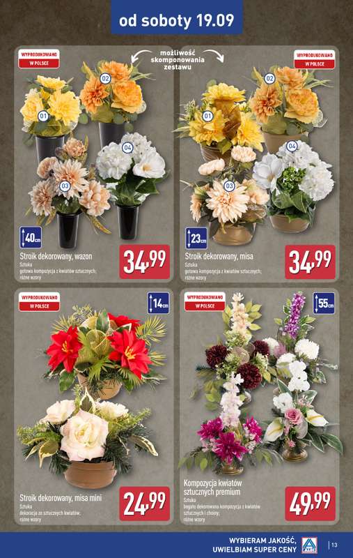Aldi - gazetka promocyjna Aldi ma to coś! od środy 16.09 do soboty 19.09 - strona 13