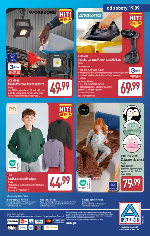 Aldi - gazetka promocyjna Aldi ma to coś! od środy 16.09 do soboty 19.09 - strona 18