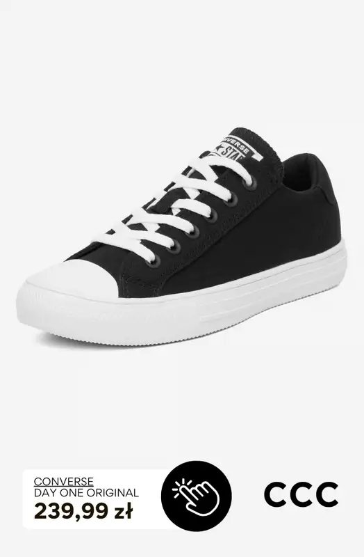 CCC - gazetka promocyjna Trampki damskie Converse od poniedziałku 07.09  - strona 5
