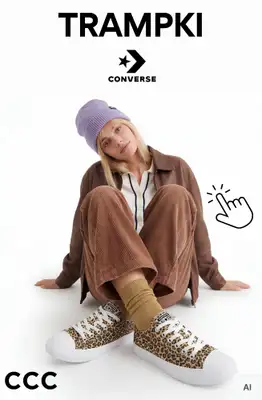 CCC - gazetka promocyjna Trampki damskie Converse od poniedziałku 07.09 