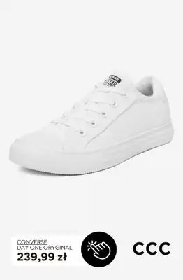 CCC - gazetka promocyjna Trampki damskie Converse od poniedziałku 07.09  - strona 3