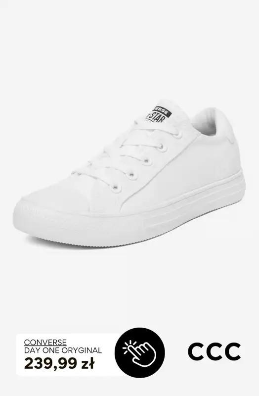 CCC - gazetka promocyjna Trampki damskie Converse od poniedziałku 07.09  - strona 3