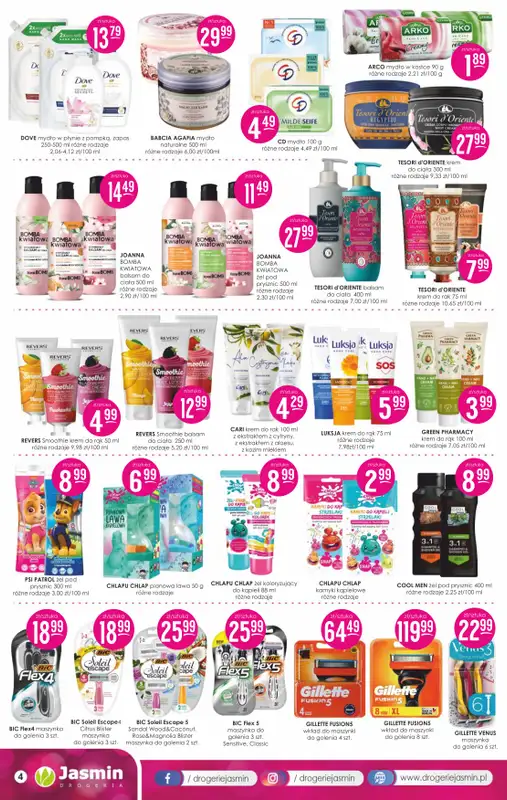 Drogerie Jasmin - gazetka promocyjna Gazetka od poniedziałku 07.09 do środy 30.09 - strona 4