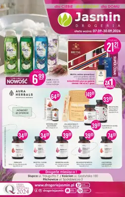 Drogerie Jasmin - gazetka promocyjna Gazetka od poniedziałku 07.09 do środy 30.09