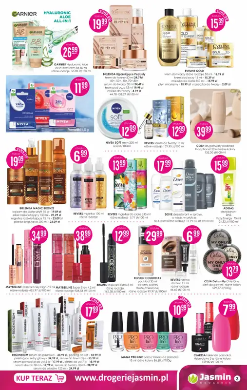 Drogerie Jasmin - gazetka promocyjna Gazetka od poniedziałku 07.09 do środy 30.09 - strona 3