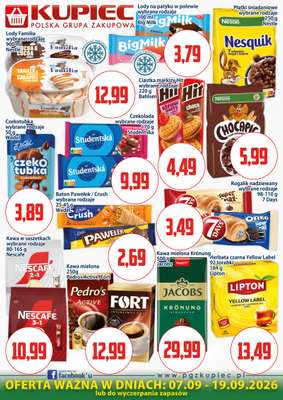 Kupiec - gazetka promocyjna Plakaty promocyjne od poniedziałku 07.09 do soboty 19.09 - strona 2