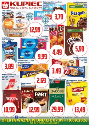 Kupiec - gazetka promocyjna Plakaty promocyjne od poniedziałku 07.09 do soboty 19.09 - strona 2