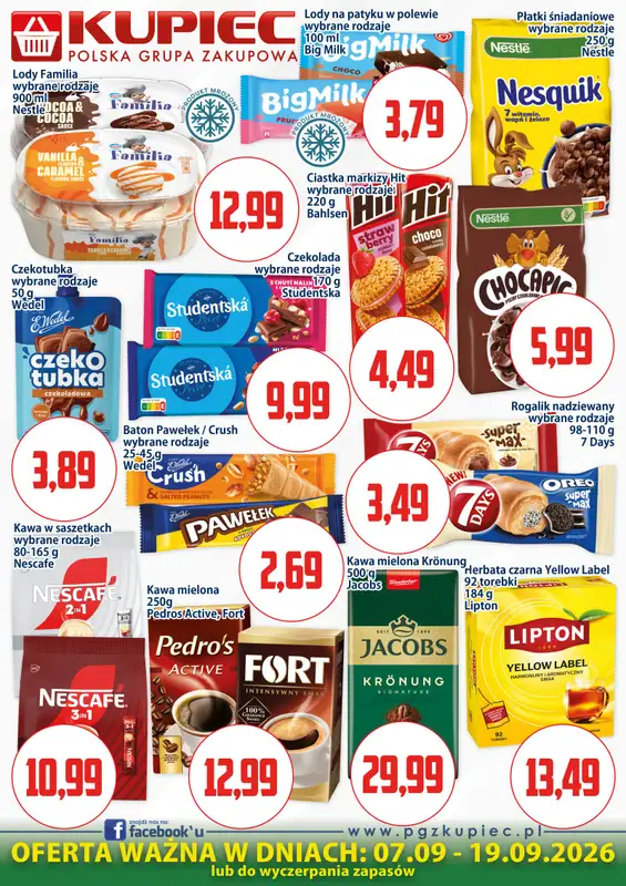 Kupiec - gazetka promocyjna Plakaty promocyjne od poniedziałku 07.09 do soboty 19.09 - strona 2