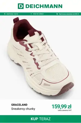 Deichmann - gazetka promocyjna Sneakersy na grubszej podeszwie od poniedziałku 07.09  - strona 7