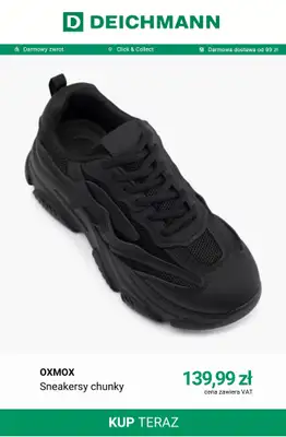 Deichmann - gazetka promocyjna Sneakersy na grubszej podeszwie od poniedziałku 07.09  - strona 8