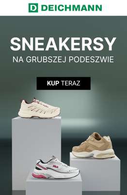 Deichmann - gazetka promocyjna Sneakersy na grubszej podeszwie od poniedziałku 07.09 
