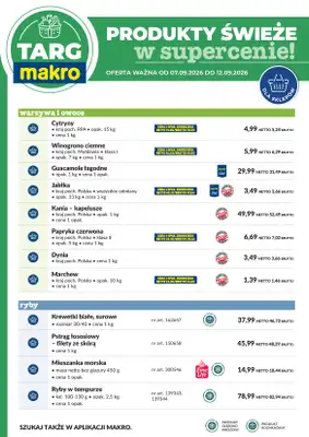 Makro - gazetka promocyjna Targ MAKRO - oferta świeża w super cenach! od poniedziałku 07.09 do soboty 12.09 - strona 6