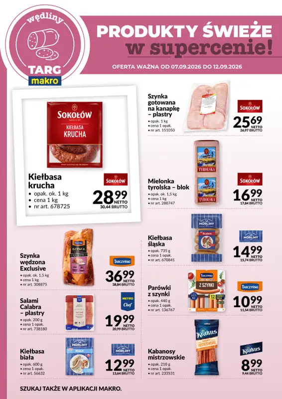 Makro - gazetka promocyjna Targ MAKRO - oferta świeża w super cenach!   - strona 3