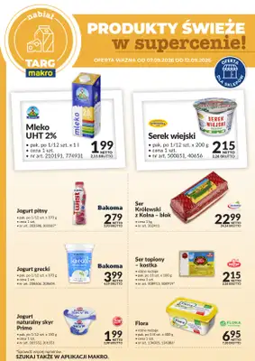 Makro - gazetka promocyjna Targ MAKRO - oferta świeża w super cenach! od poniedziałku 07.09 do soboty 12.09