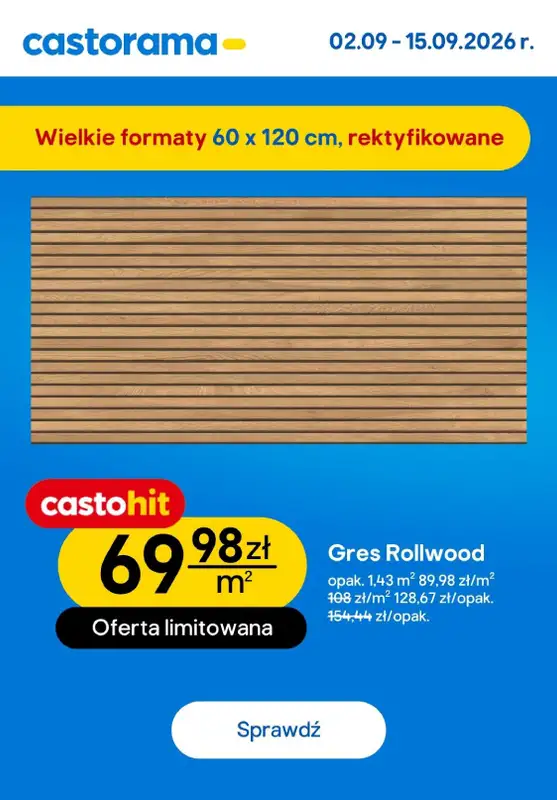Castorama - gazetka promocyjna Najlepsze oferty od poniedziałku 07.09 do wtorku 15.09 - strona 8