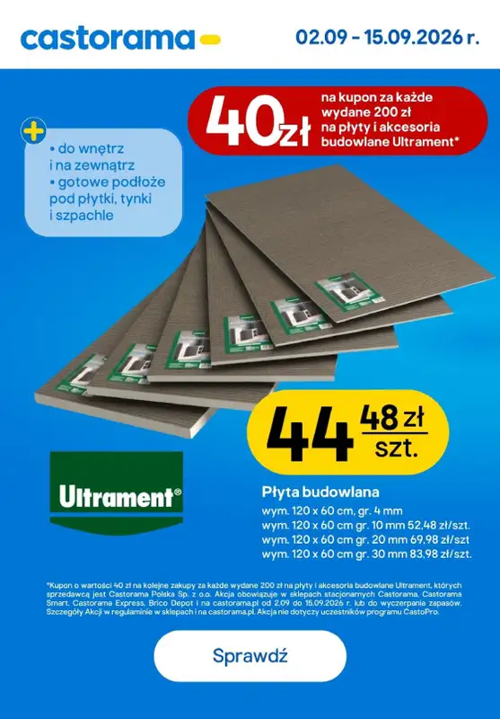 Castorama - gazetka promocyjna Najlepsze oferty od poniedziałku 07.09 do wtorku 15.09 - strona 9