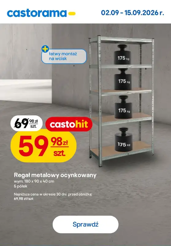 Castorama - gazetka promocyjna Najlepsze oferty od poniedziałku 07.09 do wtorku 15.09 - strona 14